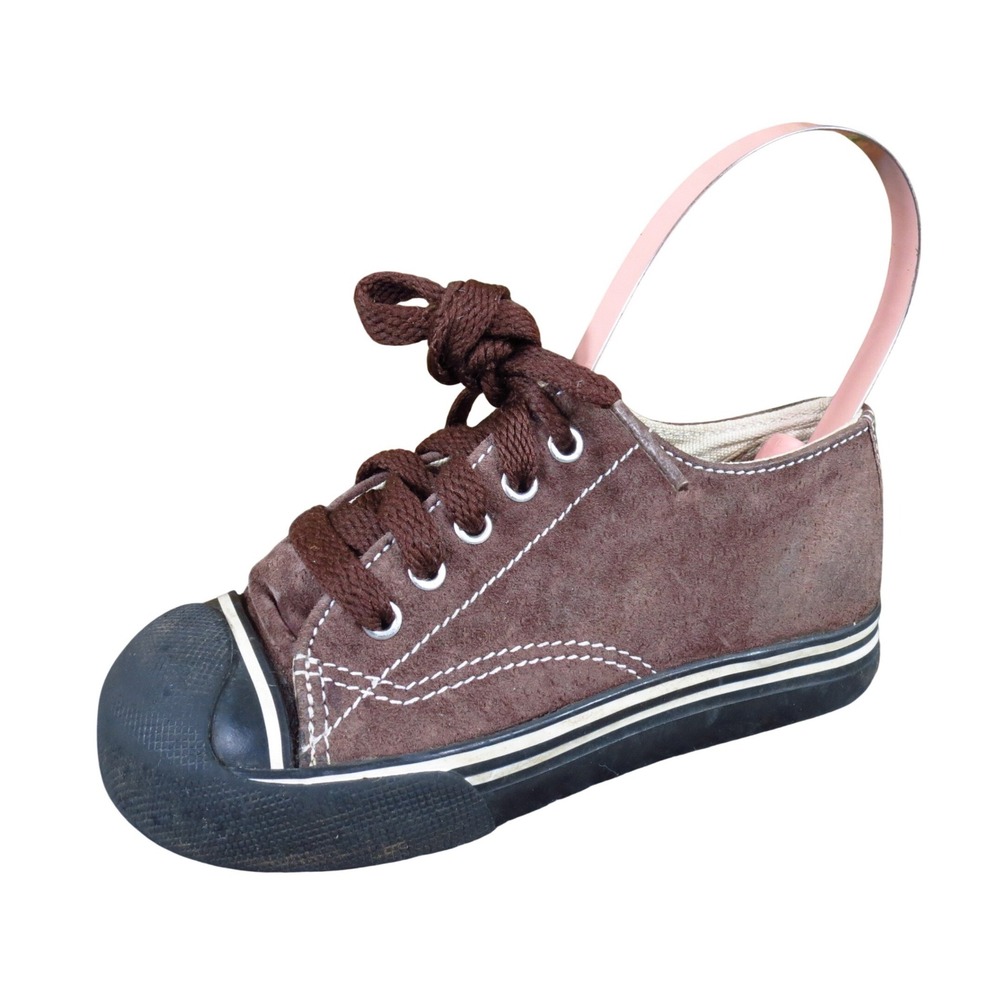 Morgan & Milo Toddler Suede Sneakers Size 7.5 Casual Play Shoes Brown